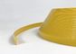 крышки отделки пластмассы цвета знака 3D установка высокой безопасности края материальной желтой окружая легкая