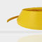 Желтые шармы гальванизировали акриловую крышку приведенную отделки знака письма логотипом Enseigne